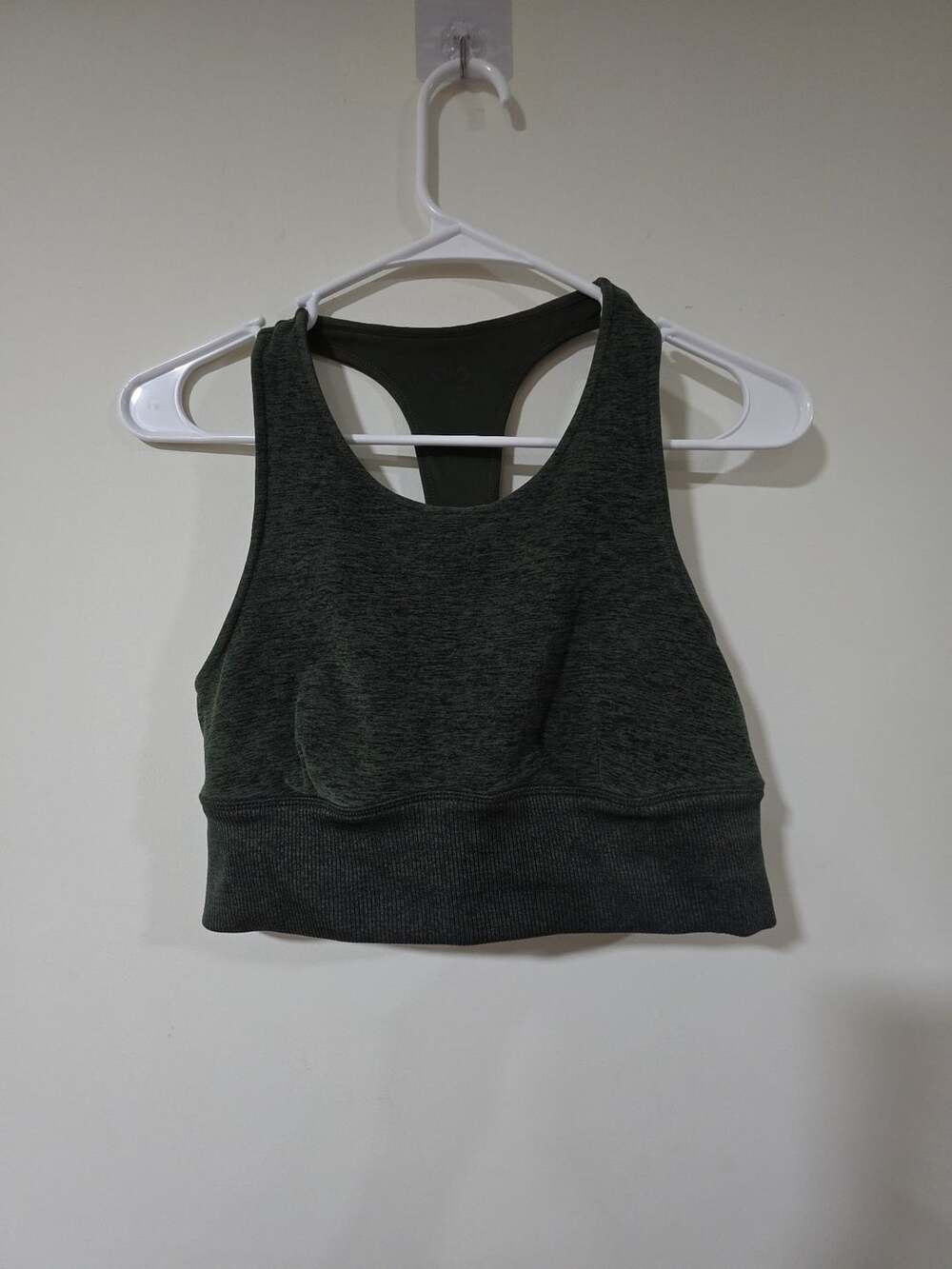 Alo Yoga Racerback Sports Bra Dark Green, Size small